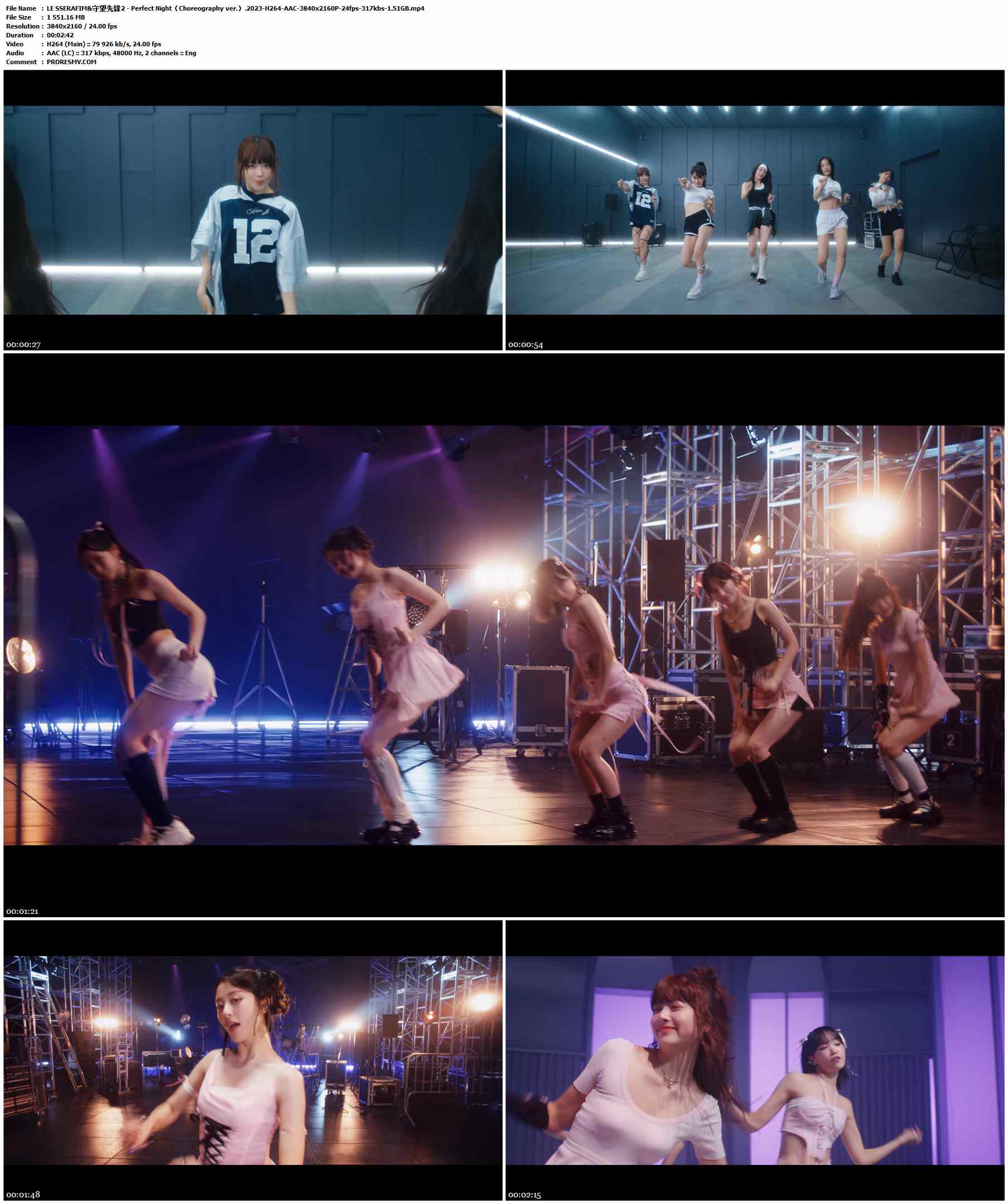 LE SSERAFIM&守望先锋2 - Perfect Night（Choreography ver.）.2023-H264-AAC-3840x2160P-24fps-317kbs-1.51GB官方MV_高清MV